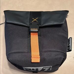 24/7 Black and Orange Roll-Top camera bag